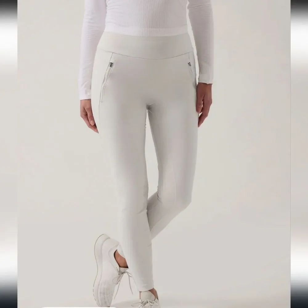 Athleta Peak Hybrid Fleece Tight - Birch Grey - Size Small